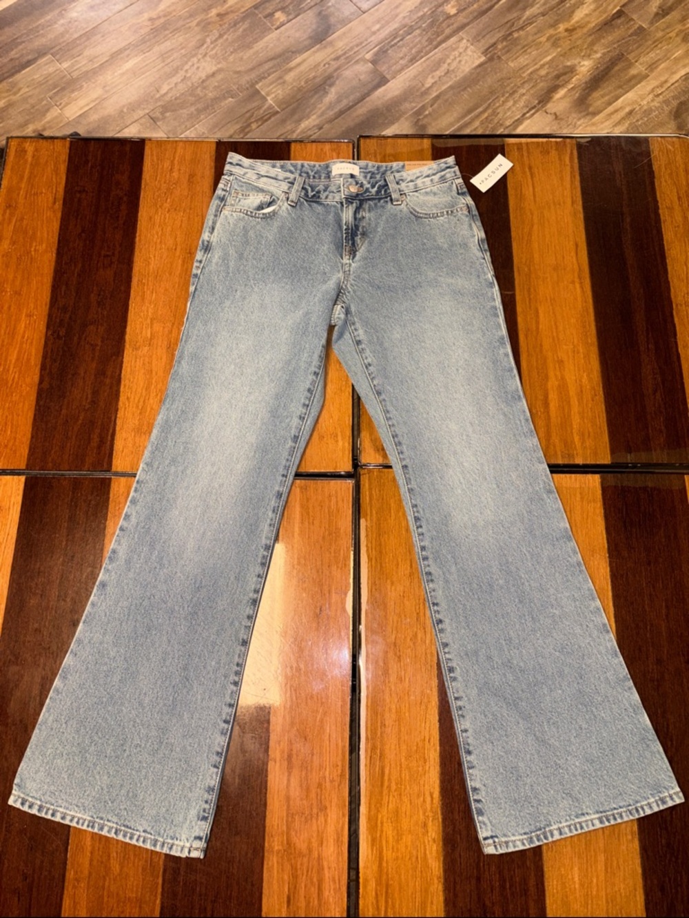 PacSun Low-Rise Light Blue Flare Wide Leg Jeans